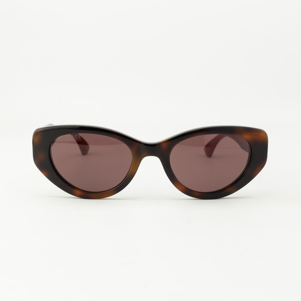 Gucci GG1862S 003 Cat Eye Sunglasses - Havana/Burgundy Gucci GG1862S 003 Havana Red Cat Eye Sunglasses - eye-oo.com main image 4