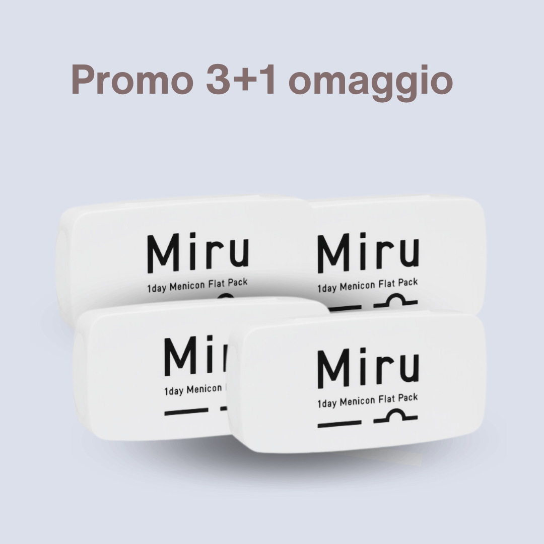 Miru lenti a contatto | pack 120 lenti | offerta 3+1 omaggio