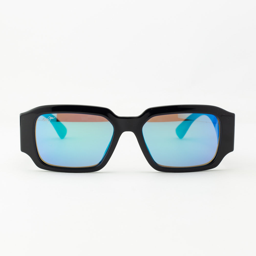 Maui Jim Kupale Blue Hawaii Shiny Black Sunglasses Brand NEW ALL Orig. Authentic maui-jim-polarized-kupale-  main image 2