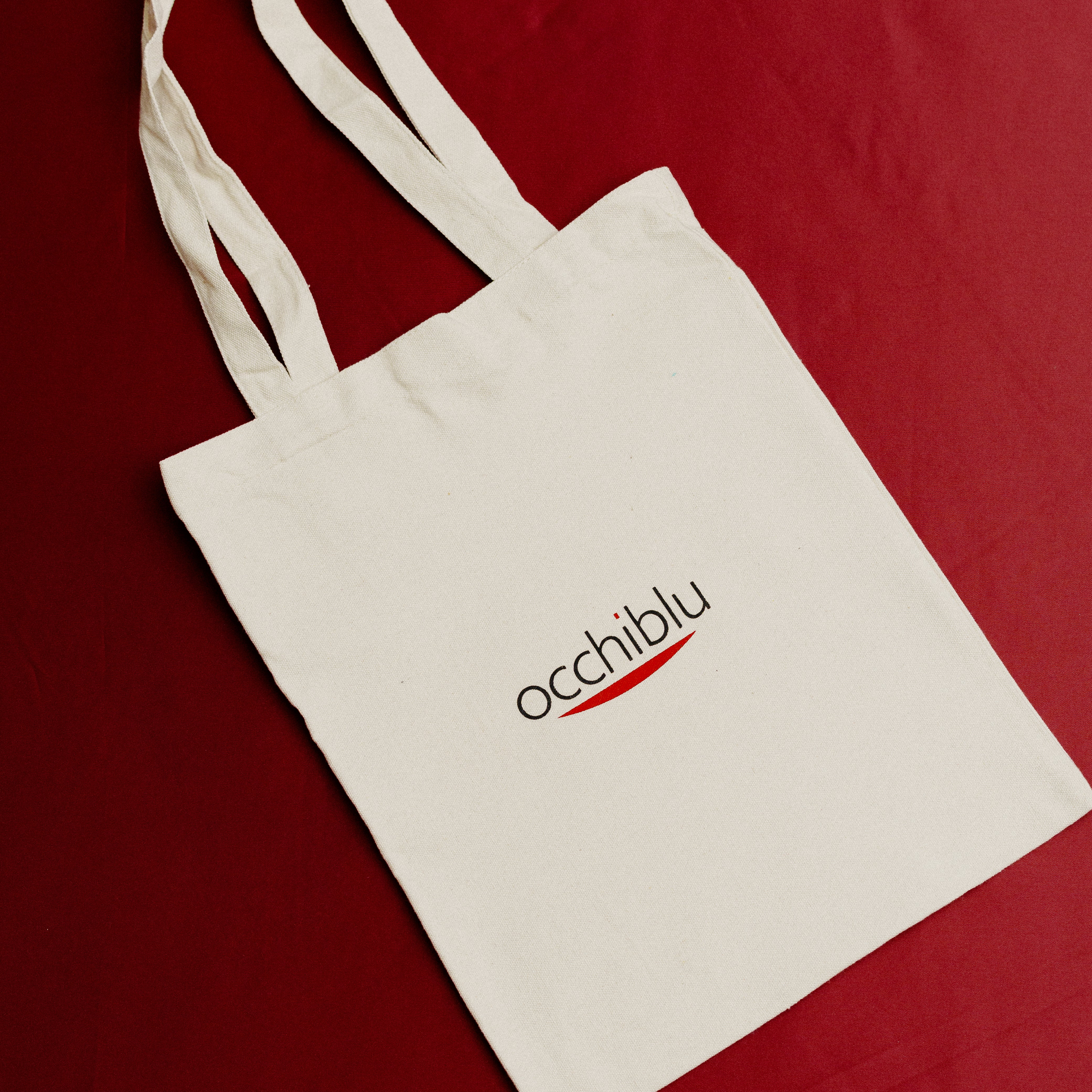 Tote Bag Occhiblu - 100% Cotone Organico